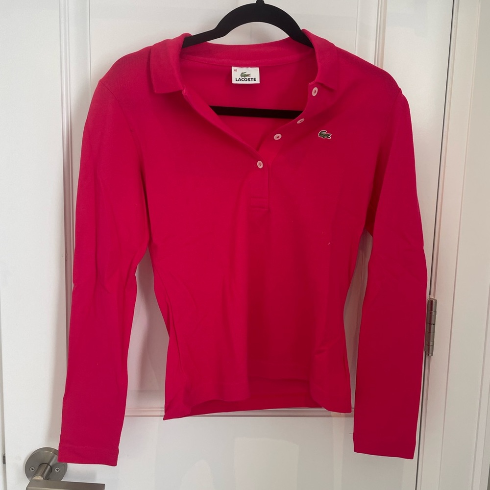 Lacoste Vibrant Pink Polo Shirt